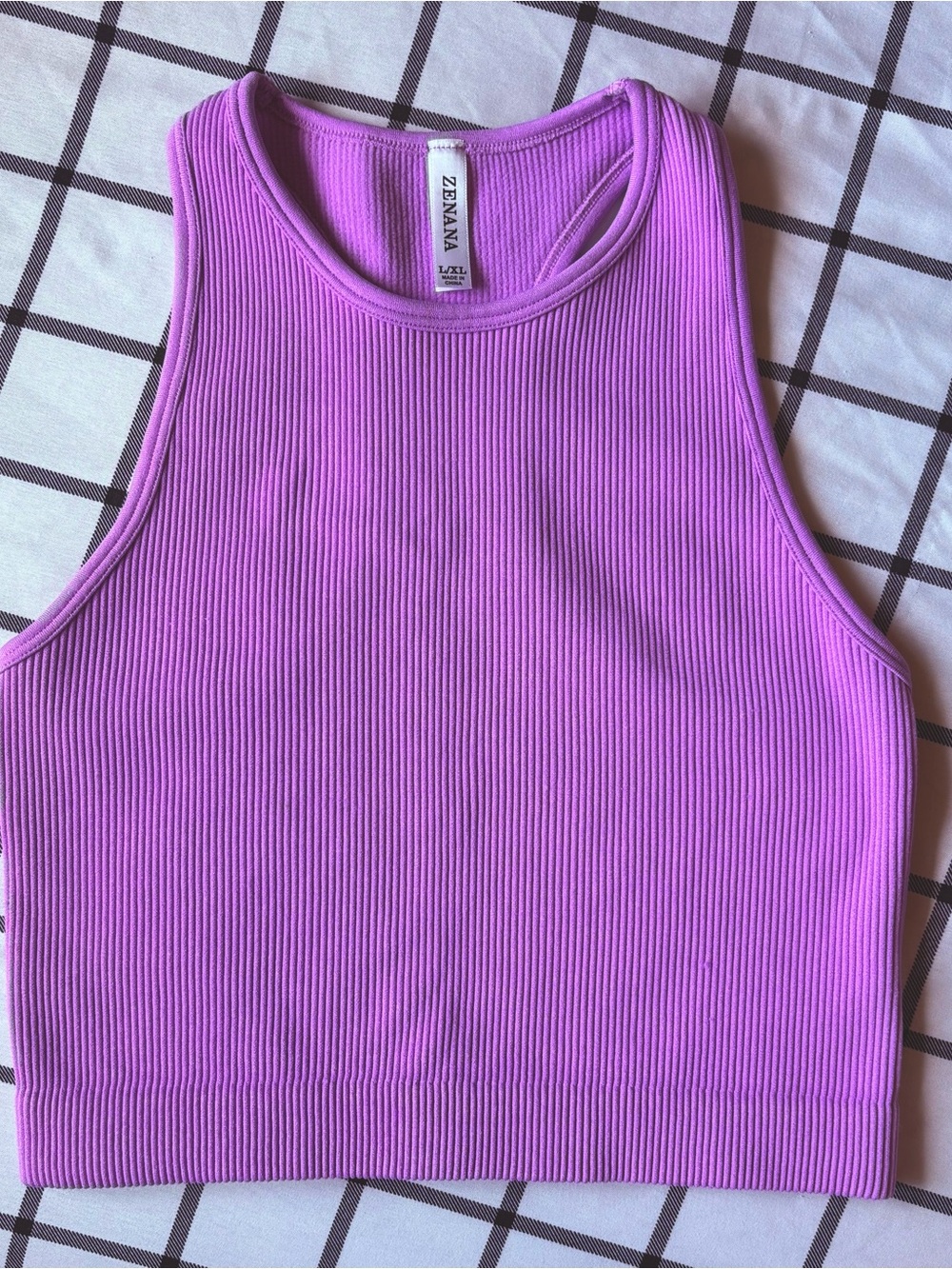 Zenana Outfitters Ribbed Crop Top